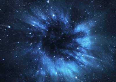 Fototapete Schwarzes Loch in Galaxie
