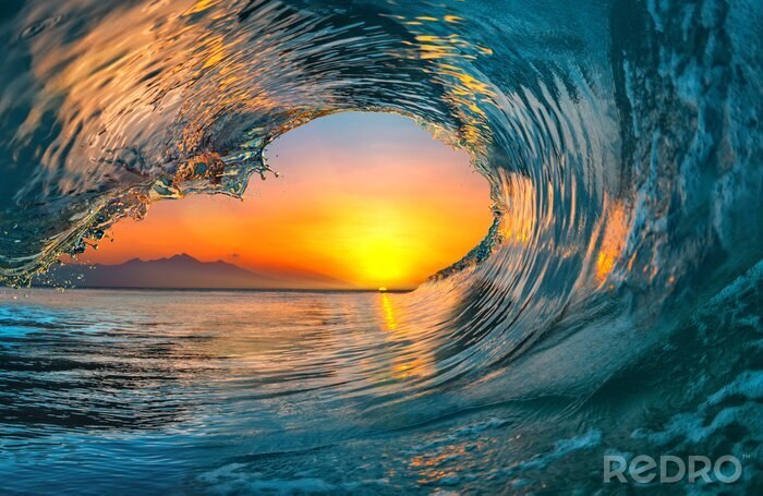 Fototapete Sea water ocean wave