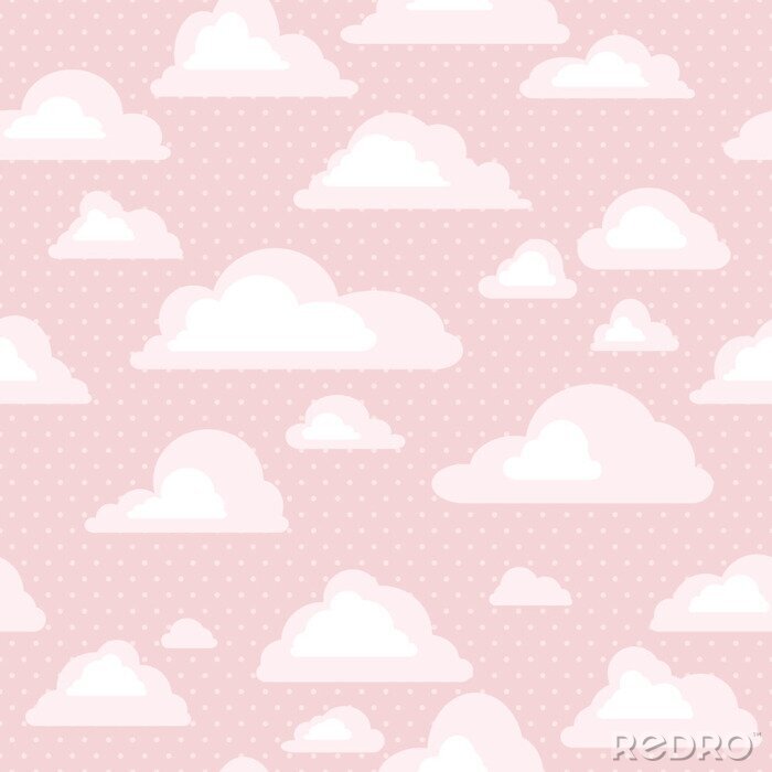 Fototapete seamless pattern with clouds