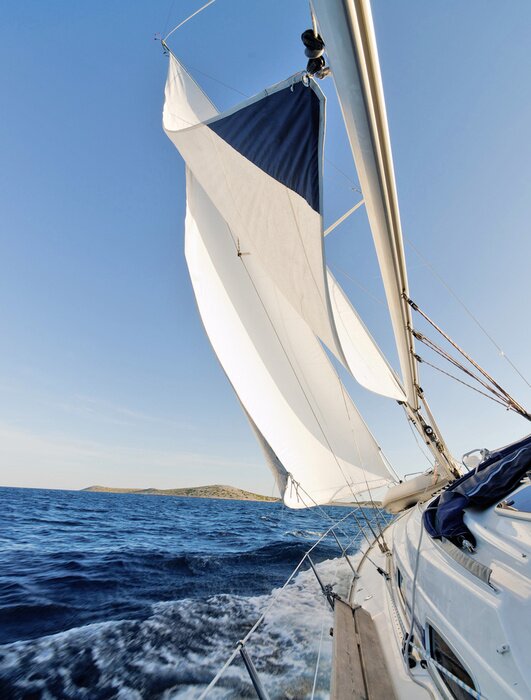 Fototapete Segel im Wind