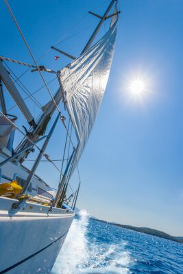 Fototapete Segelboot und Feriensonne