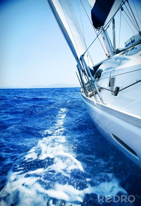 Fototapete Segelboot während einer Seereise