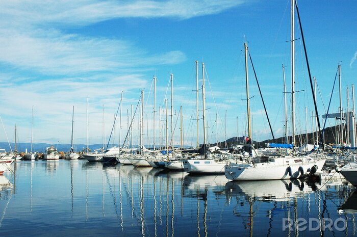 Fototapete Segelboote in St. Tropez