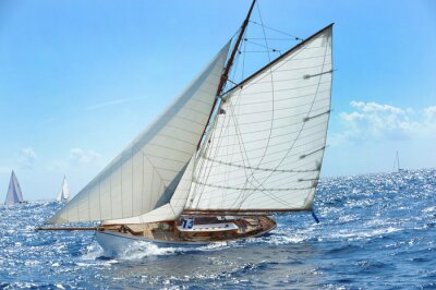 Fototapete Segelboote und funkelnder Ozean