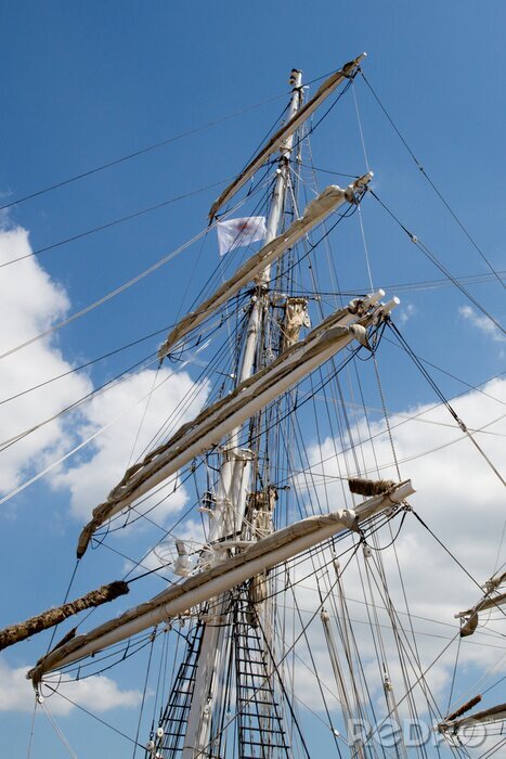 Fototapete Segelschiff mit hohem Mast
