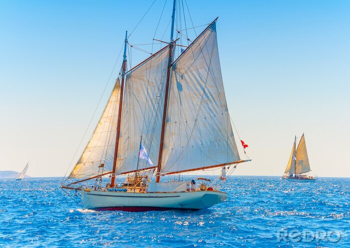 Fototapete Segelschiffe an der griechischen Küste