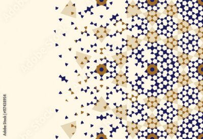 Fototapete Seite Design-Vorlage mit Marokko Ornament.