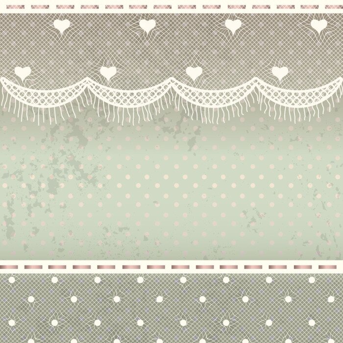Fototapete shabby chic pattern
