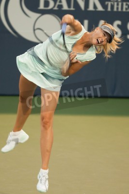 Fototapete Sharapova schlägt den Ball zurück