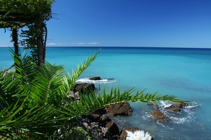 Fototapete Sich mit dem Himmel verbindendes Meer