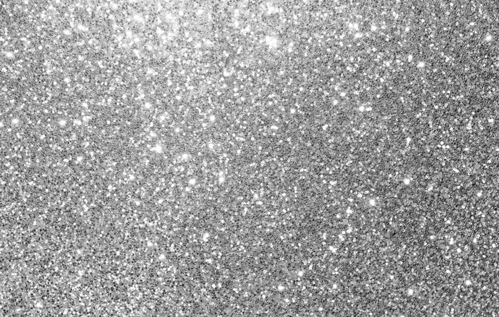 Fototapete Silberner Glitzer