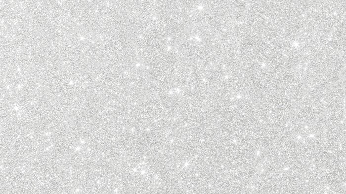Fototapete Silver glitter texture white sparkling shiny wrapping paper background for Christmas holiday seasonal wallpaper decoration, greeting and wedding invitation card design element