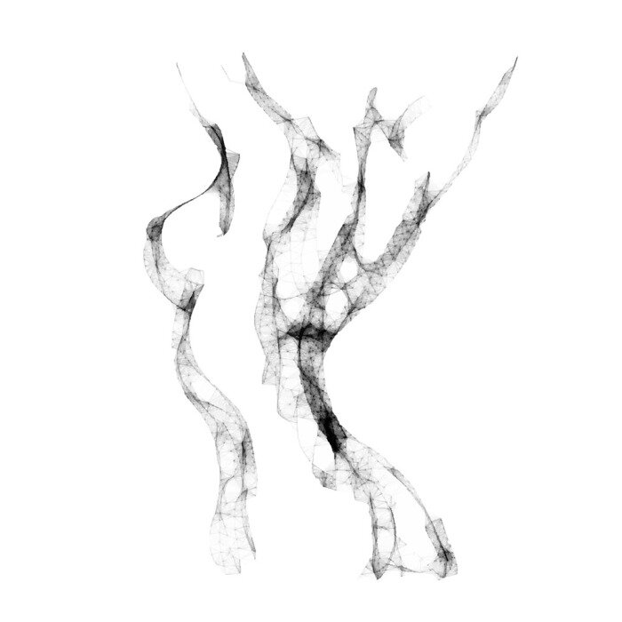 Fototapete Sinnliche Silhouette einer Frau gezeichnet mit einer einzigen Aquarelllinie