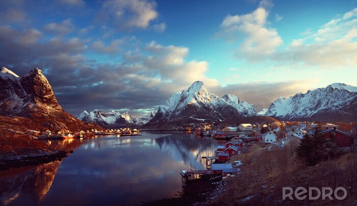 Fototapete Skandinavische Landschaft Norwegen