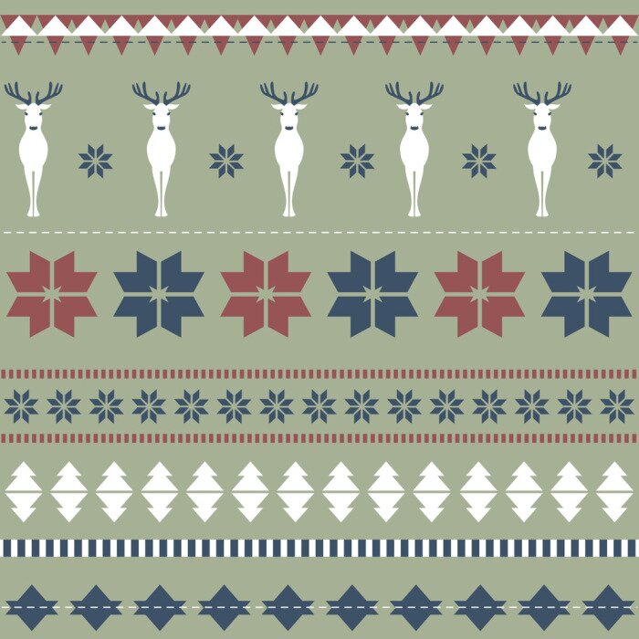 Fototapete Skandinavisches Weihnachtsmotiv