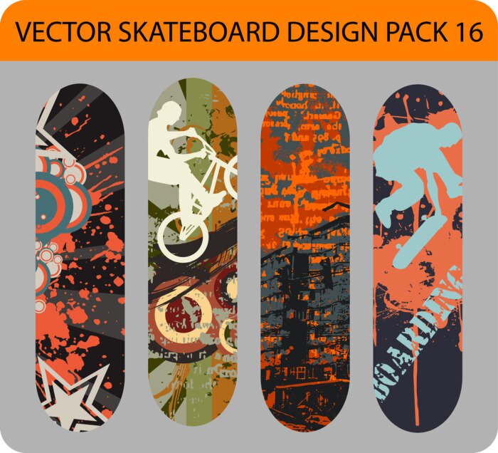Fototapete Skateboard Design Pack 16