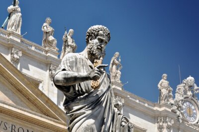 Fototapete Skulptur St. Peter in Rom