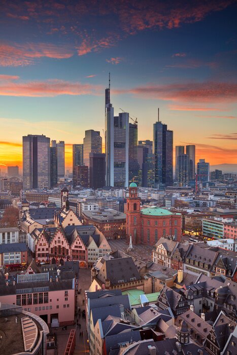 Fototapete Skyline Frankfurt
