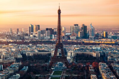 Fototapete Skyline mit Eiffelturm