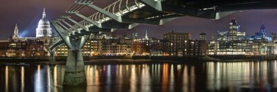 Fototapete Skyline mit Londoner Brücke