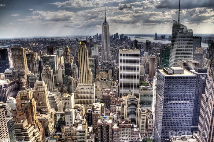 Fototapete Skyline New York City in dunklen Farben