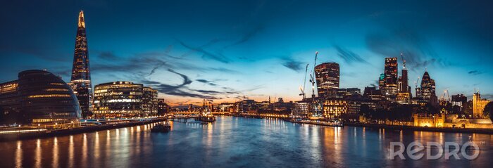 Fototapete Skyline über der Themse