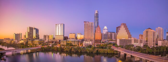Fototapete Skyline von Austin Texas