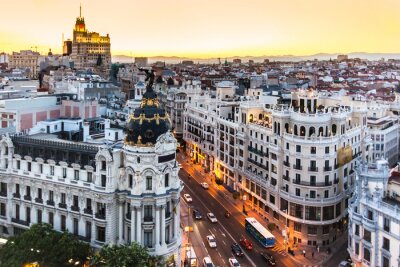 Fototapete Skyline von Madrid