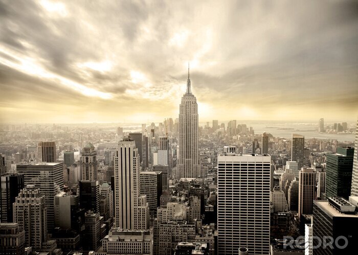Fototapete Skyline von New York mit dem Empire State Building