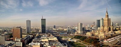 Fototapete Skyline von Warschau