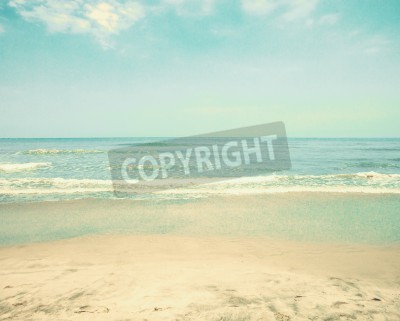 Fototapete Sommeransicht des Strandes Vintage