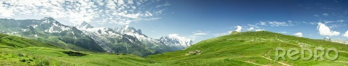 Fototapete Sommerpanorama Mont Blanc