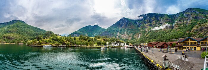 Fototapete Sommerpanorama von Norwegen