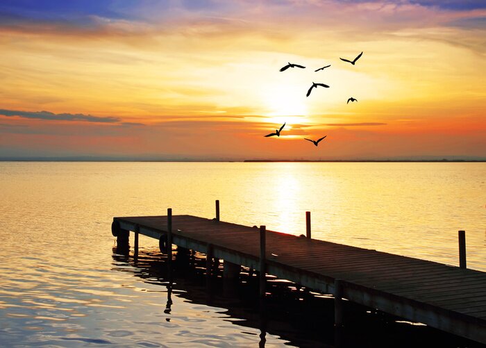 Fototapete Sonne am Meer