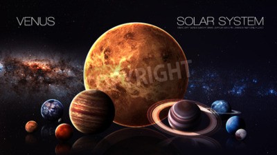 Fototapete Sonne und Planeten des Sonnensystems