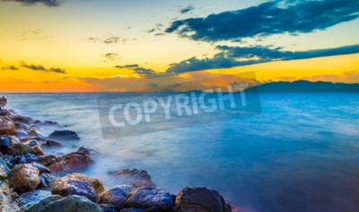 Fototapete Sonnenaufgang am griechischen Meer