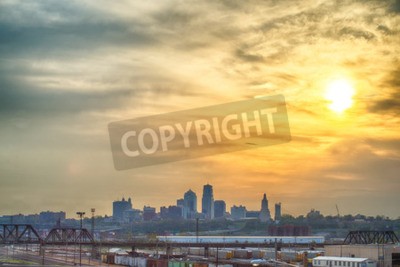 Fototapete Sonnenaufgang in Kansas City