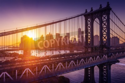 Fototapete Sonnenaufgang in New York