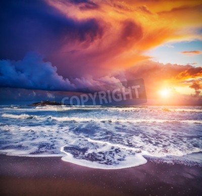 Fototapete Sonnenaufgang in Sizilien