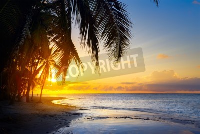 Fototapete Sonnenaufgang Meer tropischen