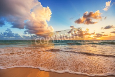 Fototapete Sonnenaufgang und Karibik