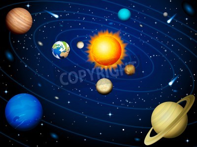 Fototapete Sonnensystem und Weltall