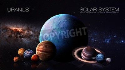 Fototapete Sonnensystem Weltraum mit Planeten
