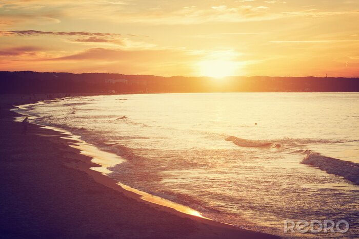 Fototapete Sonnenuntergang am Meer