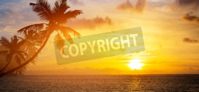 Fototapete Sonnenuntergang am Ozean