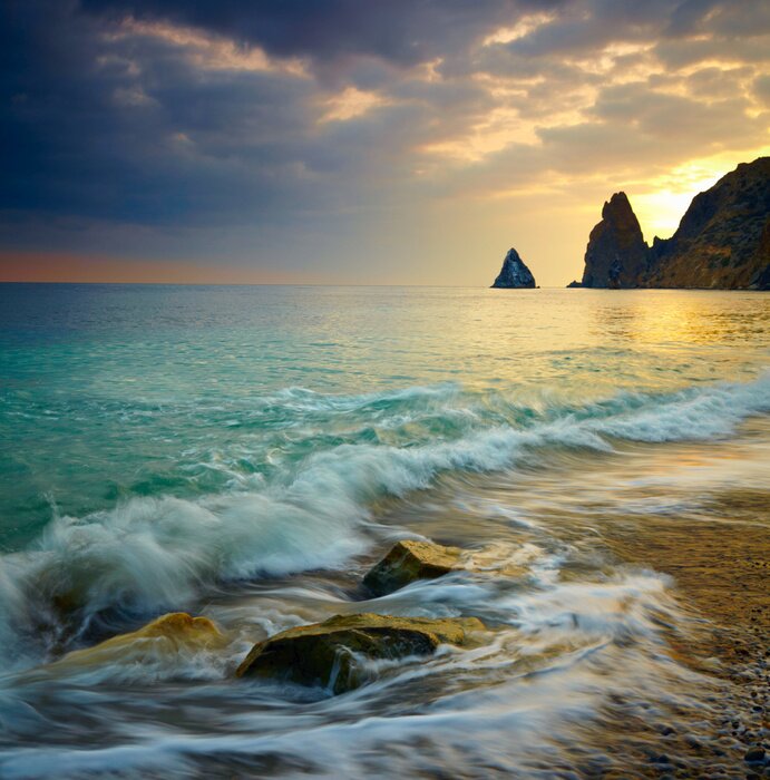 Fototapete Sonnenuntergang am Ozean