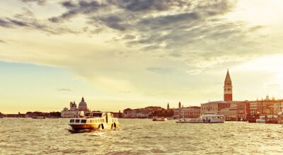 Fototapete Sonnenuntergang in Venedig