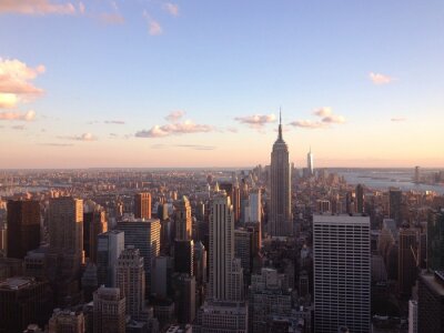 Fototapete Sonnenuntergang über New York City