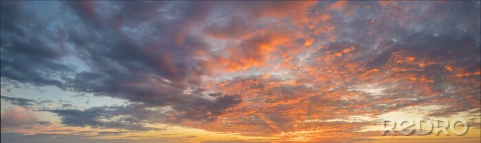 Fototapete Sonnenuntergang zwischen den Wolken