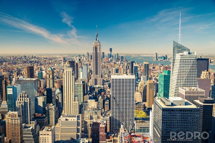 Fototapete Sonnige Gebäude von New York City